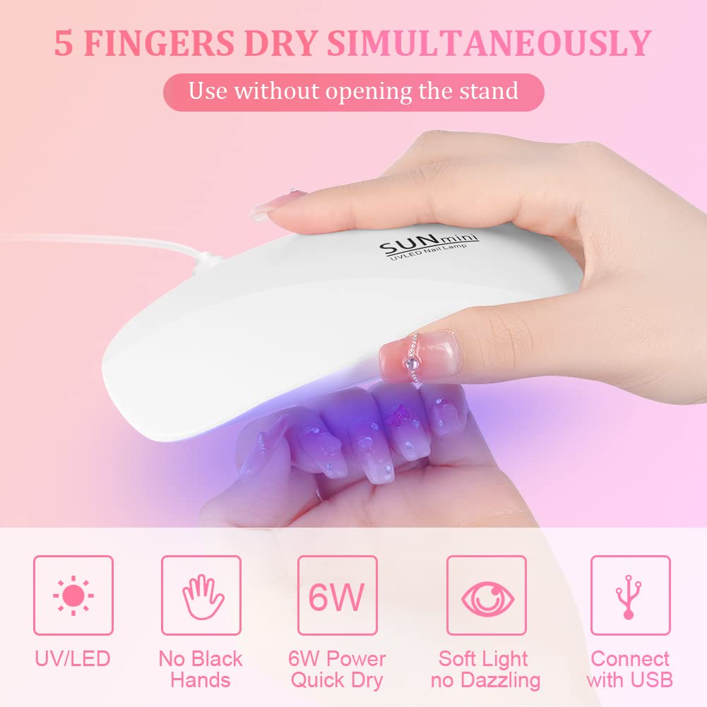 Portable 6 LED UV Nail Lamp 6W - Uv Led Lamp Printer review and price