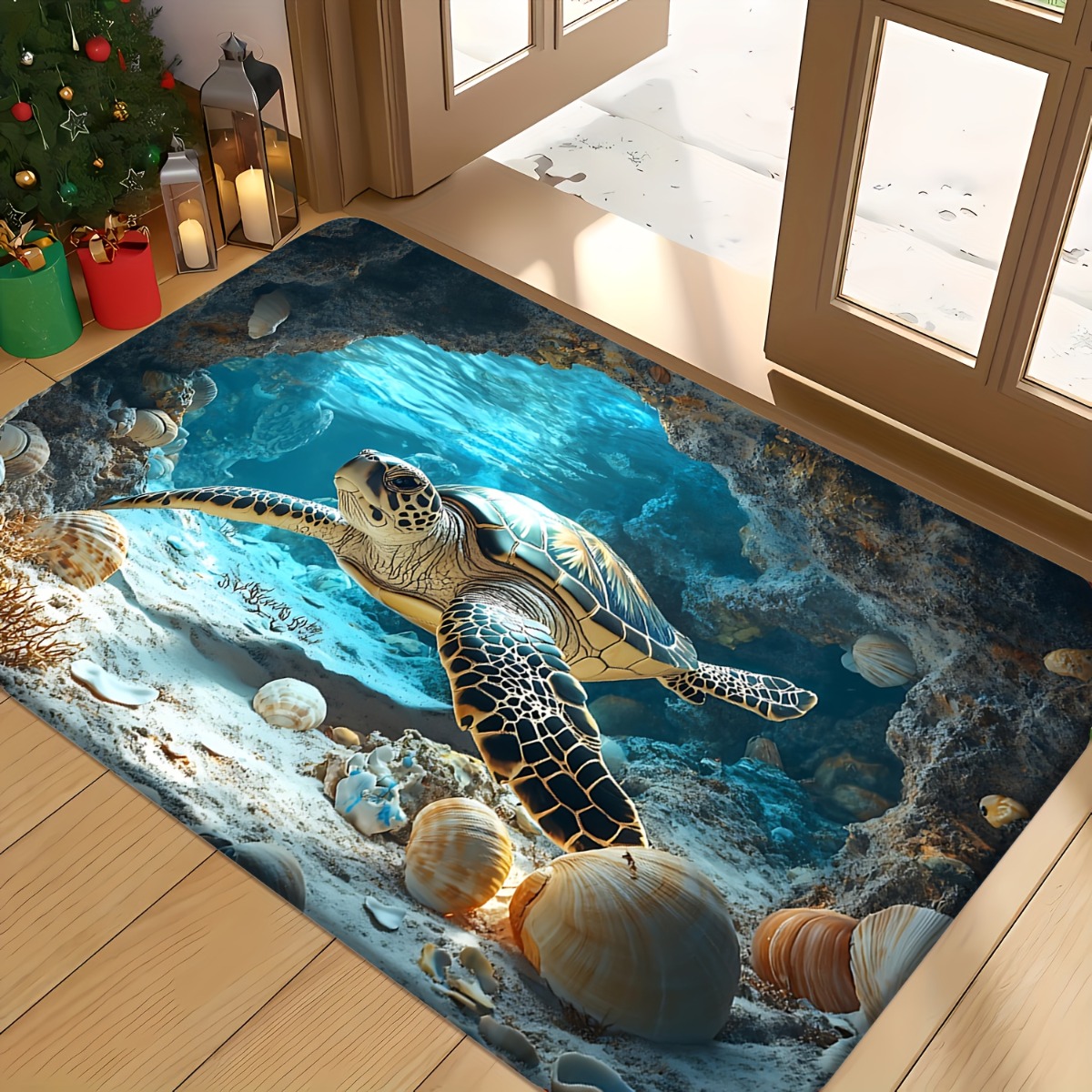 Sea Turtle Rug Velvet Flannel  - Commercial Printing And Design review and price