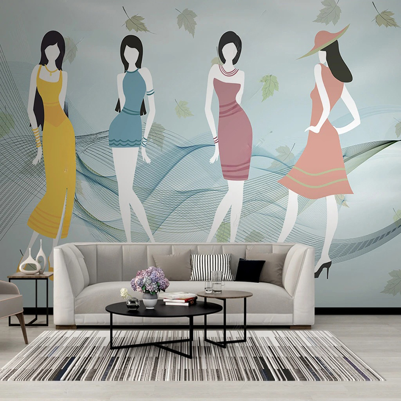 Custom Mural Modern fFresh Sho - Commercial Wallpaper Printing review and price