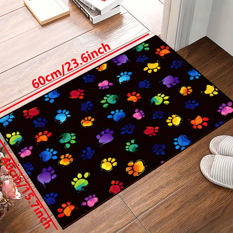 1pc Vibrant Dog Paw Print Area - Commercial Printing And Design review and price