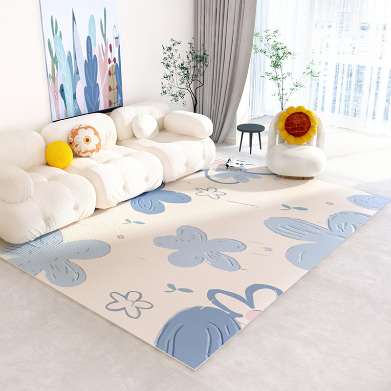 Blue Floral Print Rug Fresh Sp - Commercial Printing And Design review and price
