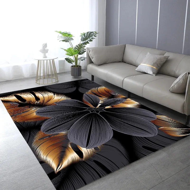 Abstract Black Golden Plant Le - Commercial Printing And Design review and price