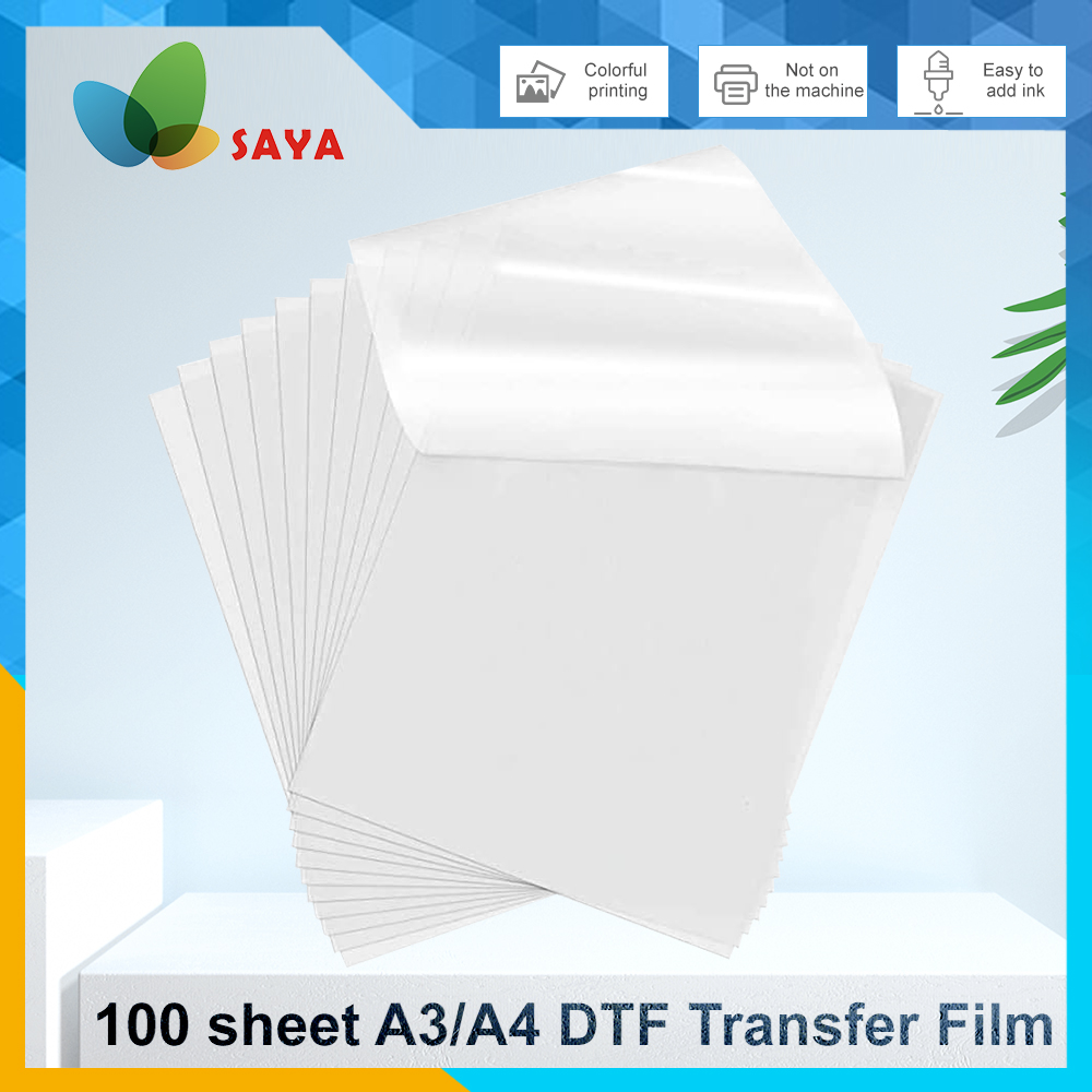 50/100 Pcs DTF Film A3/A4 Doub - Dtf Film Roll A3 review and price